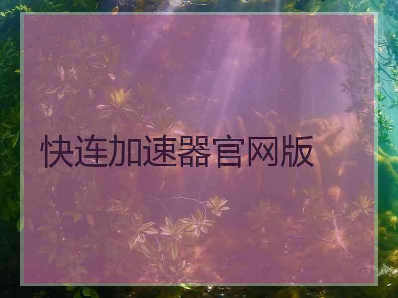 快连加速器官网版