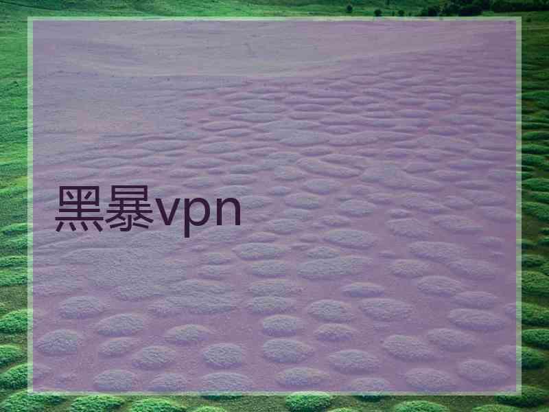 黑暴vpn