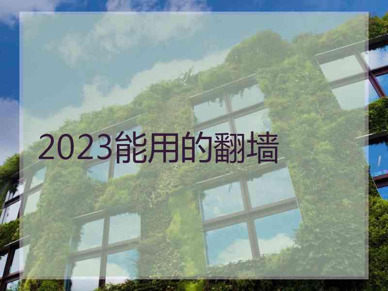 2023能用的翻墙