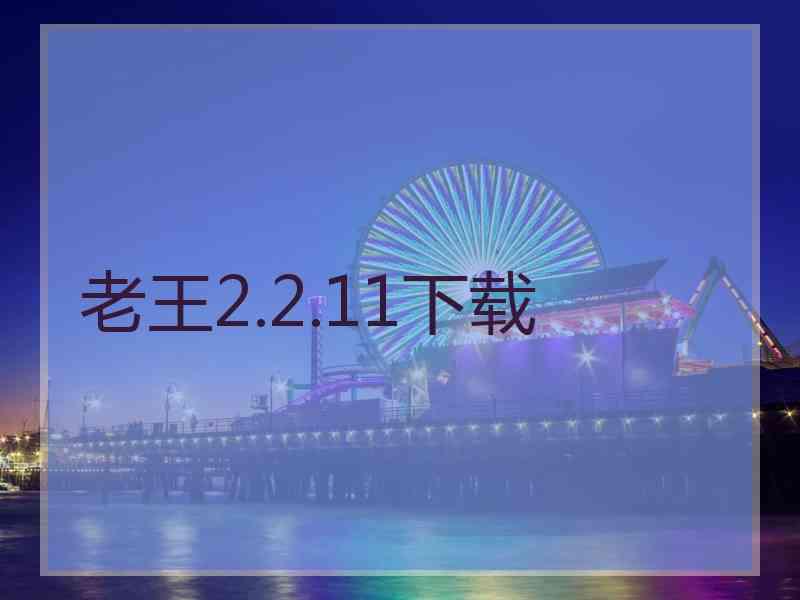 老王2.2.11下载