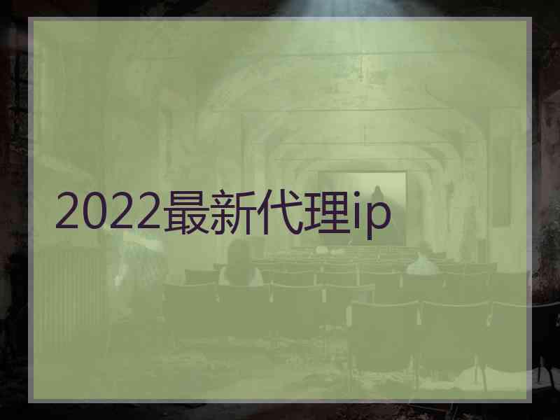 2022最新代理ip