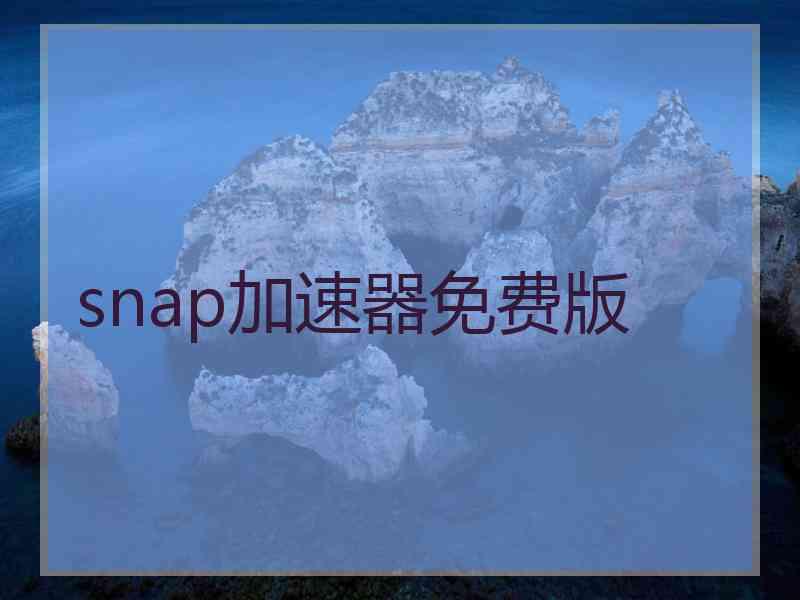 snap加速器免费版