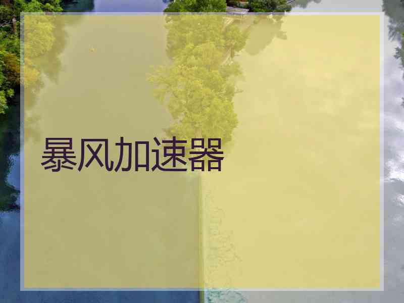 暴风加速器