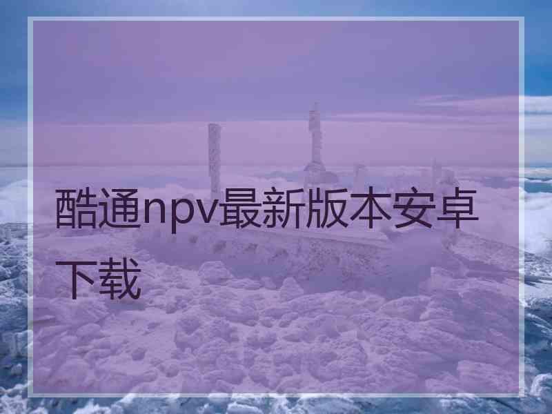 酷通npv最新版本安卓下载