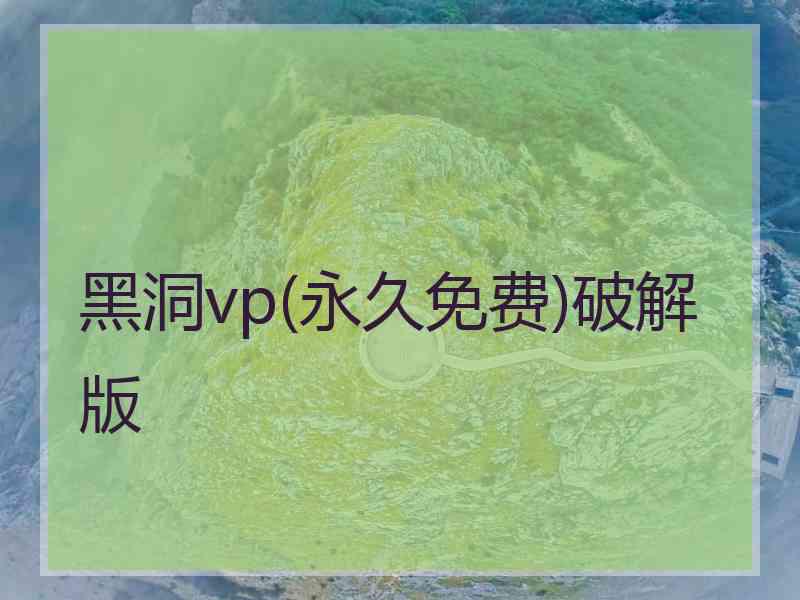 黑洞vp(永久免费)破解版