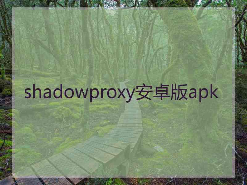 shadowproxy安卓版apk