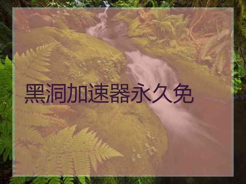 黑洞加速器永久免