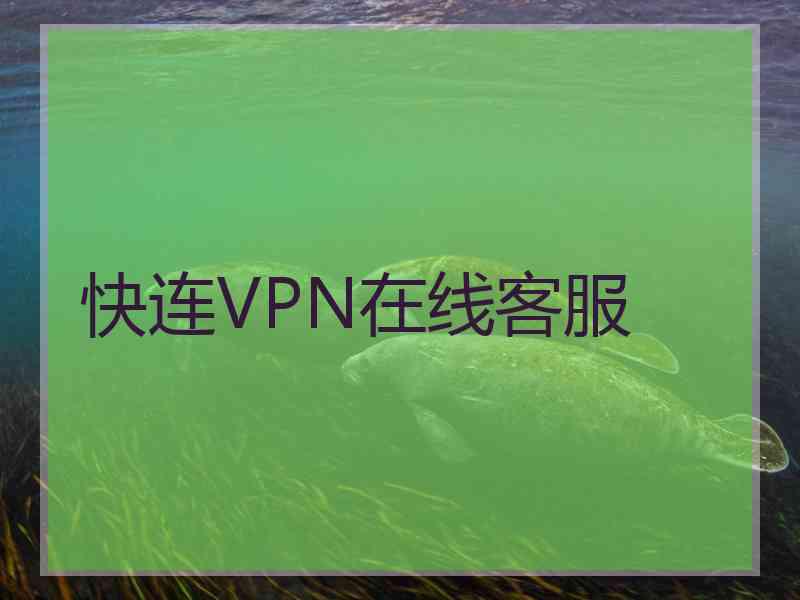 快连VPN在线客服