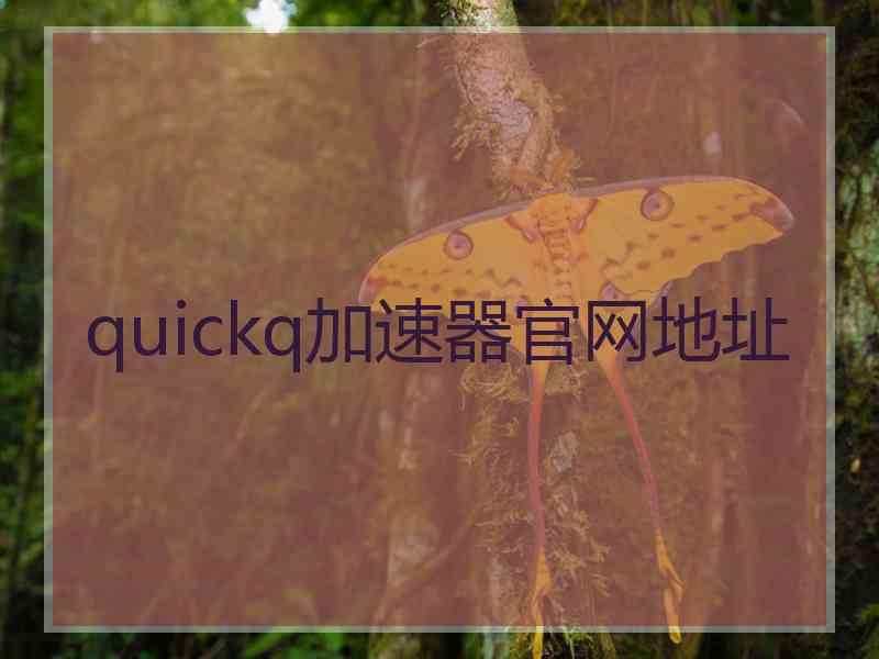 quickq加速器官网地址