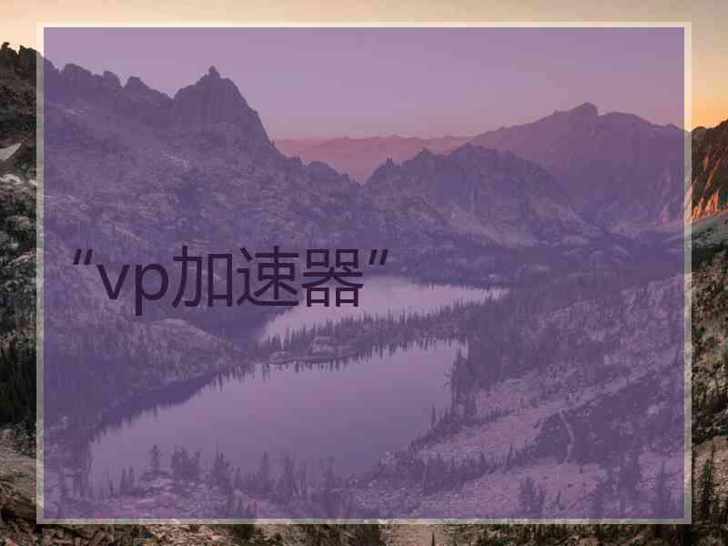 “vp加速器”