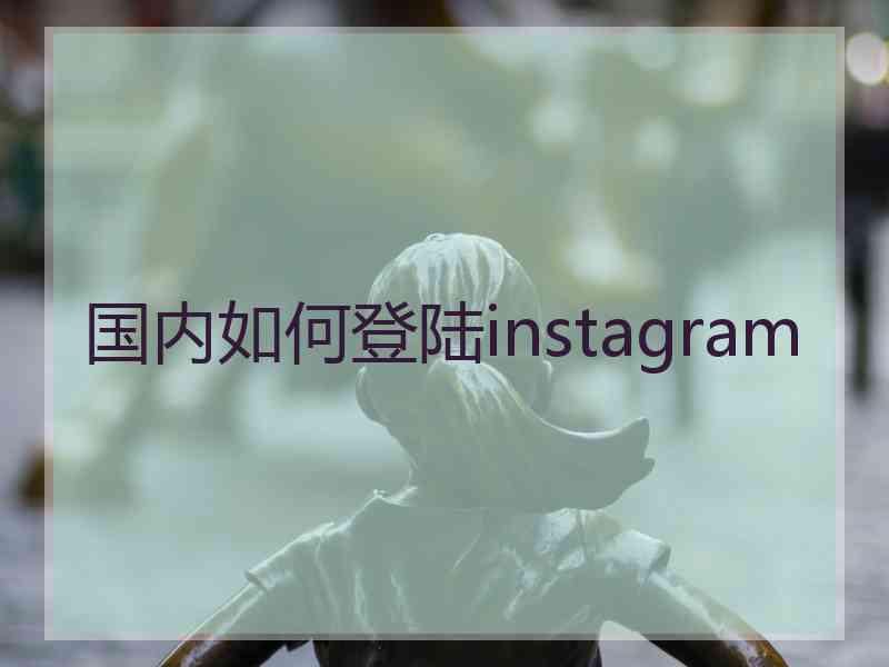 国内如何登陆instagram