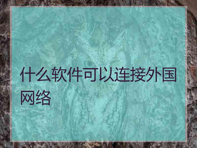 什么软件可以连接外国网络