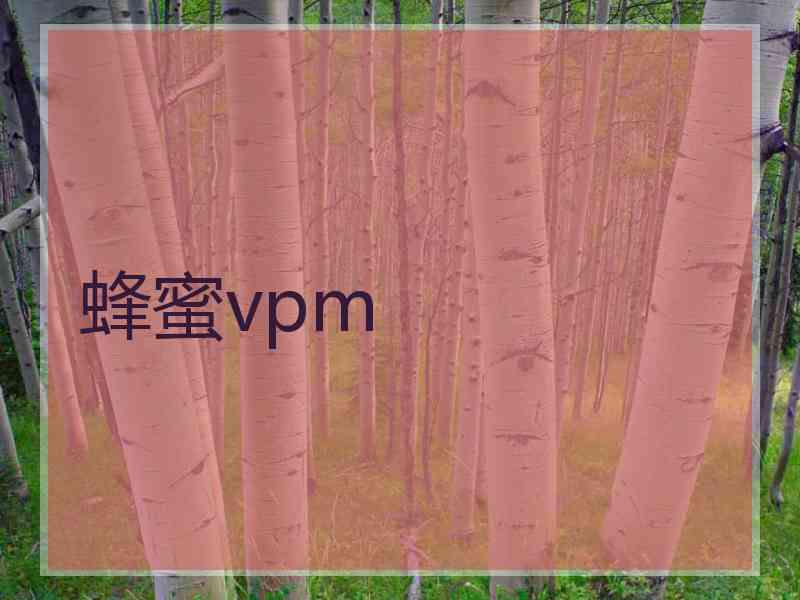 蜂蜜vpm