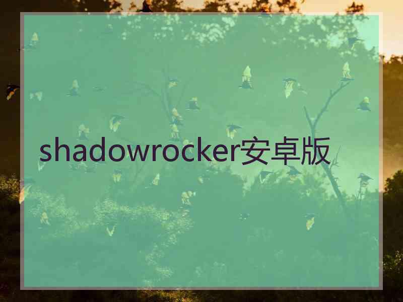 shadowrocker安卓版