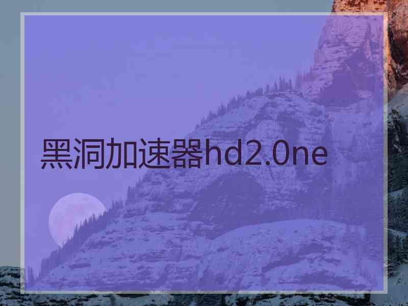 黑洞加速器hd2.0ne