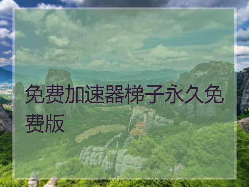 免费加速器梯子永久免费版