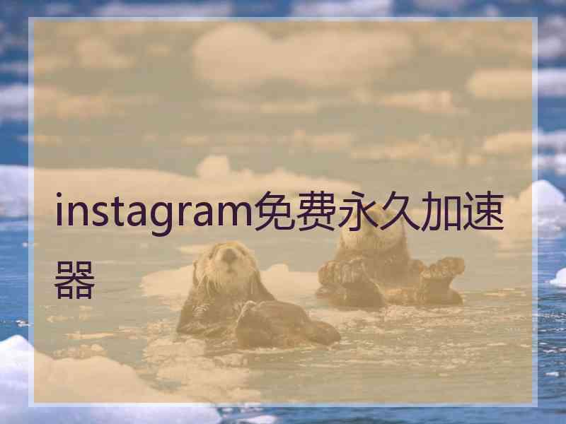 instagram免费永久加速器