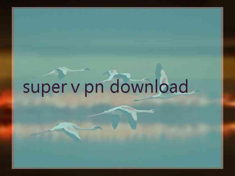 superⅴpn download