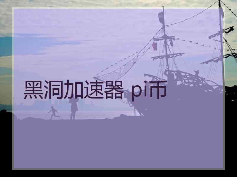 黑洞加速器 pi币