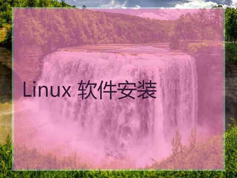 Linux 软件安装