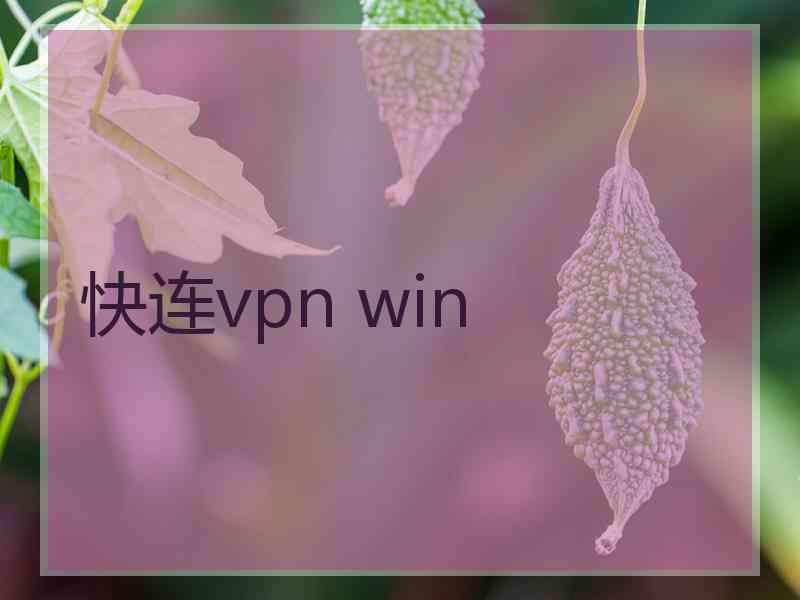 快连vpn win