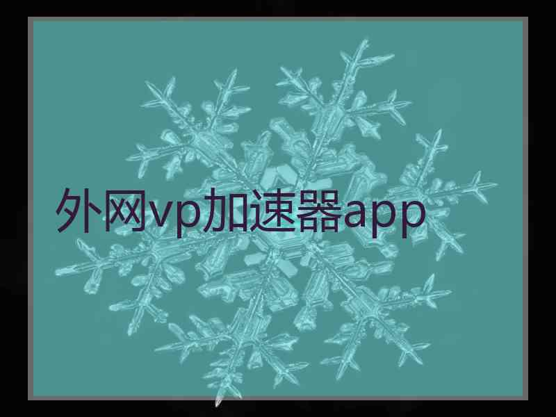 外网vp加速器app