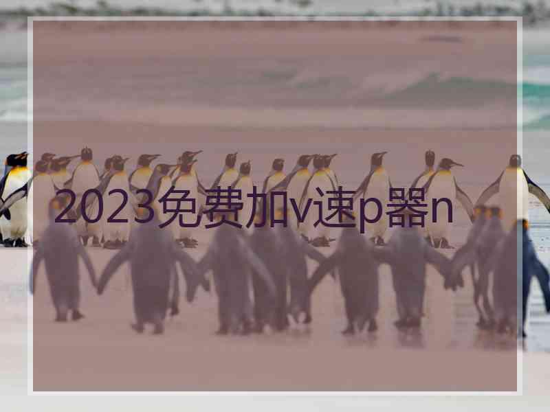 2023免费加v速p器n